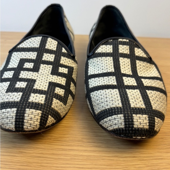 Zalo Women's Black and‎ White Patterned Loafers Woman’s 8.5 - Picture 2 of 8